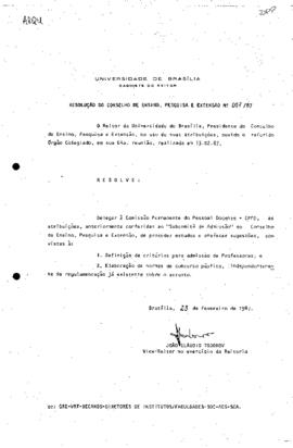 Resolução do Conselho de Ensino, Pesquisa e Extensão nº 0007/1987