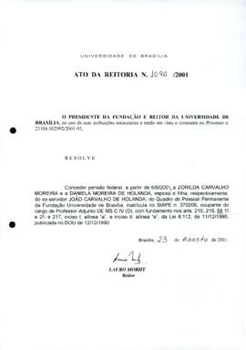 Ato da Reitoria nº 1090/2001