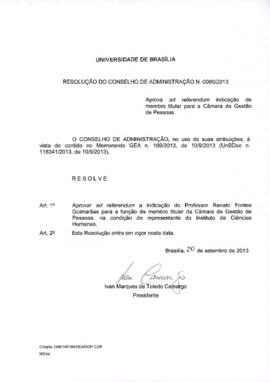 Resolução do Conselho de Administração nº 0060/2013