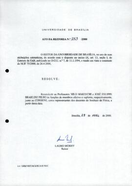 Ato da Reitoria nº 0353/2000