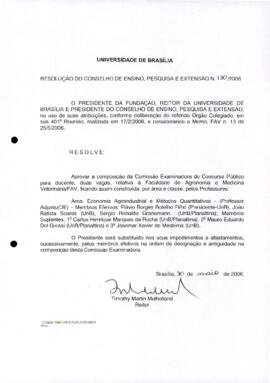 Resolução do Conselho de Ensino, Pesquisa e Extensão nº 0130/2006