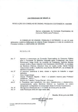 Resolução do Conselho de Ensino, Pesquisa e Extensão nº 0429/2009