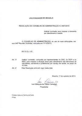 Resolução do Conselho de Administração nº 0067/2013
