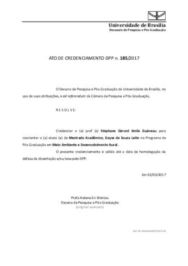 Ato de Credenciamento DPP N° 0185/2017