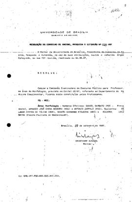 Resolução do Conselho de Ensino, Pesquisa e Extensão nº 0029/1987