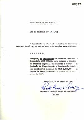 Ato da Reitoria nº 0233/1967