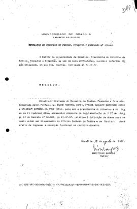 Resolução do Conselho de Ensino, Pesquisa e Extensão nº 0026/1987