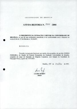 Ato da Reitoria nº 0880/2001