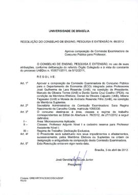 Resolução do Conselho de Ensino, Pesquisa e Extensão nº 0068/2012