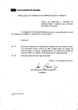 Resolução do Conselho de Administração nº 0060/2015