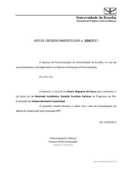 Ato de Credenciamento DPP N° 0234/2017