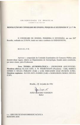 Resolução do Conselho de Ensino, Pesquisa e Extensão nº 0101/1996