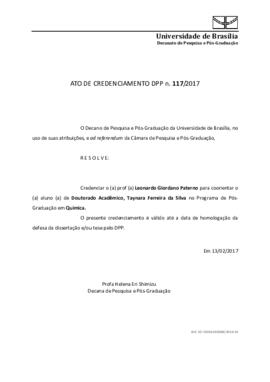 Ato de Credenciamento DPP N° 0117/2017