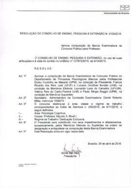 Resolução do Conselho de Ensino, Pesquisa e Extensão nº 0109/2016