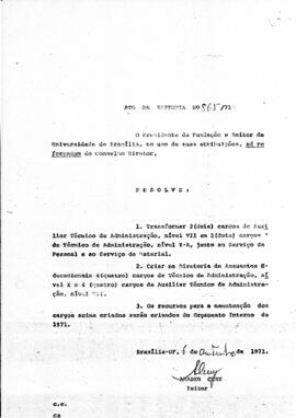 Ato da Reitoria nº 0865/1971