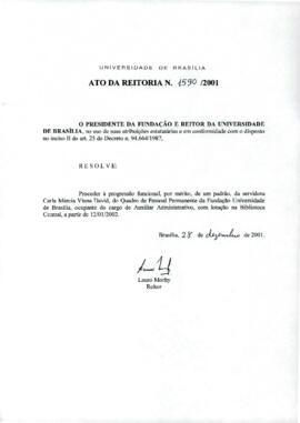 Ato da Reitoria nº 1590/2001