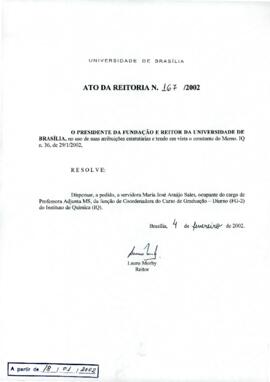Ato da Reitoria nº 0167/2002