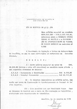 Ato da Reitoria nº 0102/1974