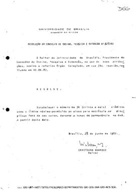 Resolução do Conselho de Ensino, Pesquisa e Extensão nº 0017/1987