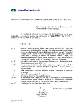 Resolução do Conselho de Ensino, Pesquisa e Extensão nº 0095/2015