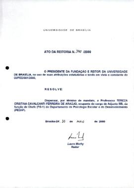 Ato da Reitoria nº 0390/2000