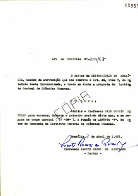 Ato da Reitoria nº 0209/1967