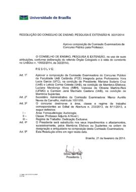Resolução do Conselho de Ensino, Pesquisa e Extensão nº 0031/2014