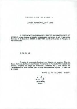 Ato da Reitoria nº 1807/2002