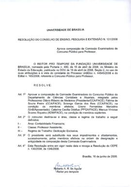 Resolução do Conselho de Ensino, Pesquisa e Extensão nº 0131/2008