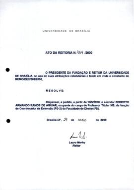 Ato da Reitoria nº 0454/2000