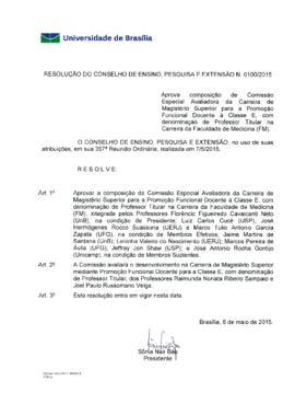 Resolução do Conselho de Ensino, Pesquisa e Extensão nº 0100/2015