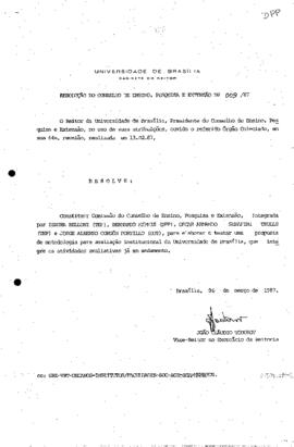 Resolução do Conselho de Ensino, Pesquisa e Extensão nº 0009/1987