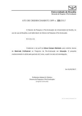 Ato de Credenciamento DPP N° 0131/2017