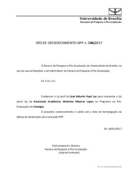 Ato de Credenciamento DPP N° 0046/2017