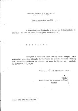 Ato da Reitoria nº 0201/1977