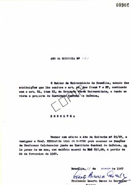 Ato da Reitoria nº 0161/1967