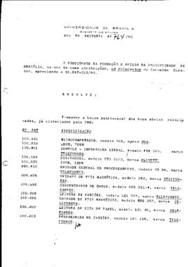 Ato da Reitoria nº 0764/1990