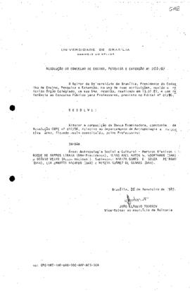 Resolução do Conselho de Ensino, Pesquisa e Extensão nº 0005/1987