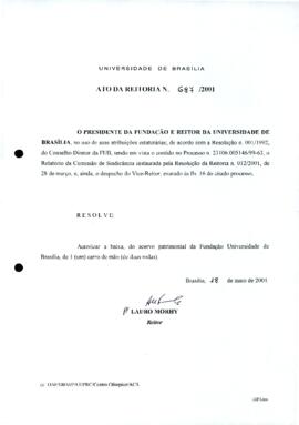 Ato da Reitoria nº 0687/2001