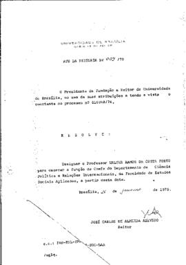 Ato da Reitoria nº 0009/1979