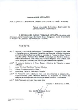 Resolução do Conselho de Ensino, Pesquisa e Extensão nº 0060/2009