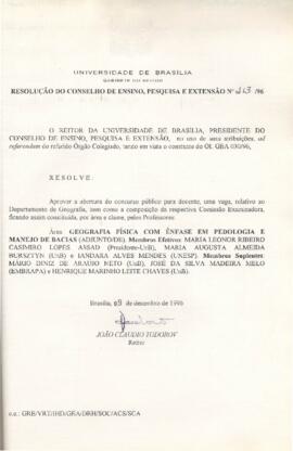 Resolução do Conselho de Ensino, Pesquisa e Extensão nº 0213/1996