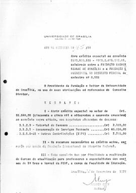 Ato da Reitoria nº 0165/1974