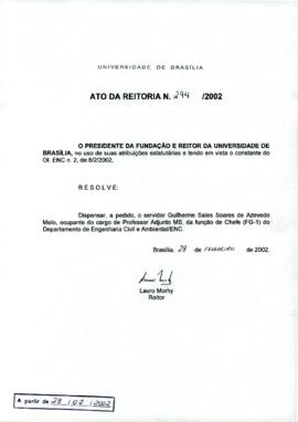 Ato da Reitoria nº 0294/2002