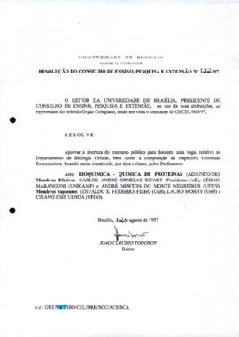 Resolução do Conselho de Ensino, Pesquisa e Extensão nº 0122/1997
