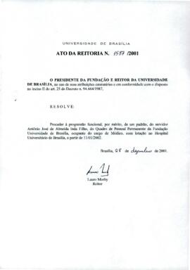Ato da Reitoria nº 1587/2001