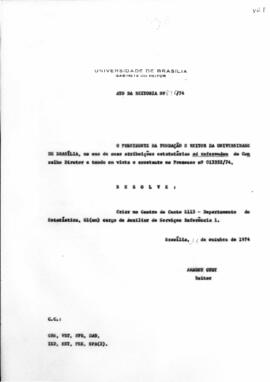 Ato da Reitoria nº 0890/1974