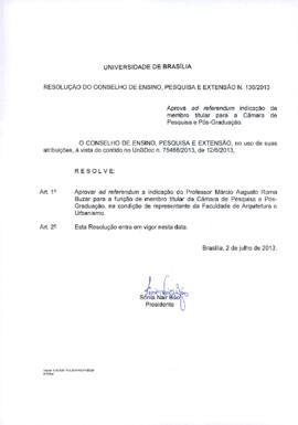 Resolução do Conselho de Ensino, Pesquisa e Extensão nº 0136/2013