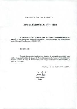 Ato da Reitoria nº 1519/2001