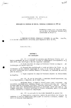 Resolução do Conselho de Ensino, Pesquisa e Extensão nº 0075/1987